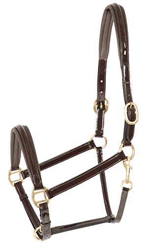 102427 - Cavezza verniciata colore: marrone pelle