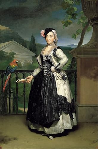Portrait de la marquise de Llano Mengs affiche pour mur vide 60x90