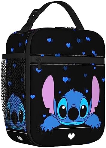 nderind Anime Lunch Bag Thermal Portable Lunch Box Insulated Tote Bags Gifts for Men Women Office Picnic Work Travel