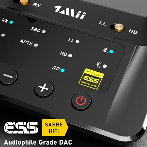 image for 1Mii B03Pro Bluetooth 5.3 Transmitter Receiver for Home Stereo TV, HiF