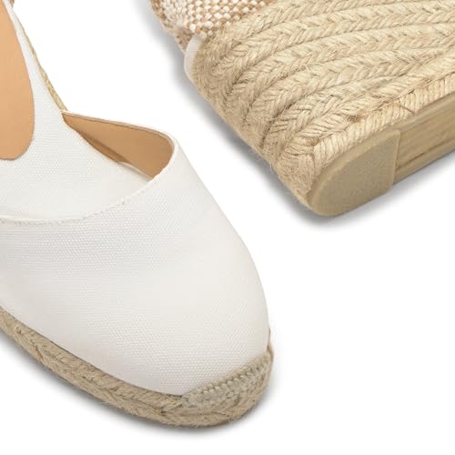 Image of Castaner | Espadrille with Wedge Carina Made in Canvas 7 cm | Woman