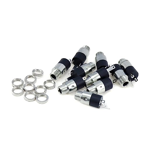 Mcredy conector jack estéreo 3.5mm panel x10 miniatura 5