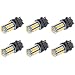 Makergroup S8 3156 Wedge Base LED Light Bulb 12V Low Voltage 3Watt Warm White 2700K-3000K for Outdoor Landscape Lighting and RV Vehicle Automotive Lights 6-Pack