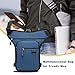 predolo Drop Leg Bag Thigh Bag Organizer Shoulder Pouch Decoration Hip Pouch Waist Fanny Pack for Running Fishing Outdoor Casual, Blue
