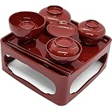 漆ぷろだくと 仏膳 お盆 (総朱, 6.0寸)