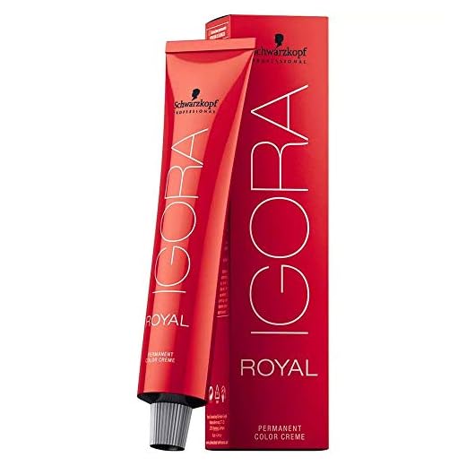 Schwarzkopf Professional Igora Royal Creme de cor permanente, 1-0 preto, 60 gramas