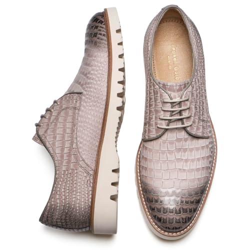 Men's Dress Shoes Genuine Italian Cowhide Leather Casual Oxford Derby Sneakers Comfortable Formal Shoes3