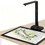 GEHPYYDS S21 A2 Overhead-Scanner, 23-MP-Großformatkamera-Scanner für Bücher und Dokumente, automatische Glättungstechnologie für Gebogene Seiten, OCR-Texterkennung, kompatibel mit Windows