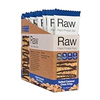 Amazonia Raw Protein Bar Salted Caramel Choc Crisp – 10g Plant Protein, Vegan, Gluten-Free, Non-GMO, Clean Ingredients List, 4g Prebiotic Dietary Fiber, Made in Australia, 40g x 10 Pack