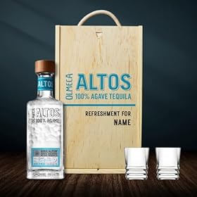 Order Your Exclusive Olmeca Altos Tequila Gift Set with Engraved Wooden Keepsake Box – Perfect for Tequila Lovers – Beer Hunter