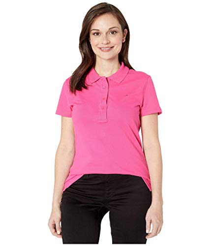 Tommy Hilfiger Adaptive Women's Polo Shirt with Magnetic Buttons, Fuschia Purple-pt, S