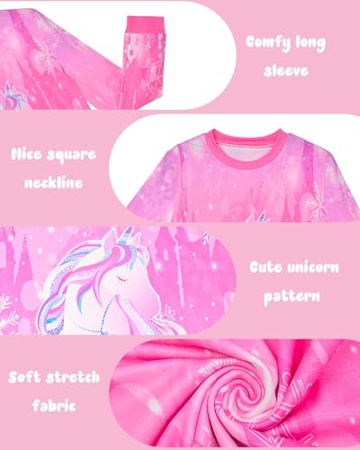 Sylfairy Girls Pajamas Set Matching Doll Pjs Toddler Kids Sleepwear Christmas Clothes Gift4