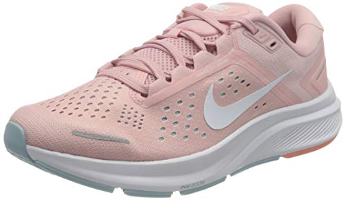 Nike W Air Zoom Structure 23, Zapatillas para Correr Mujer, Pink Glaze White Ocean Cube Crimson Bliss, 44 EU