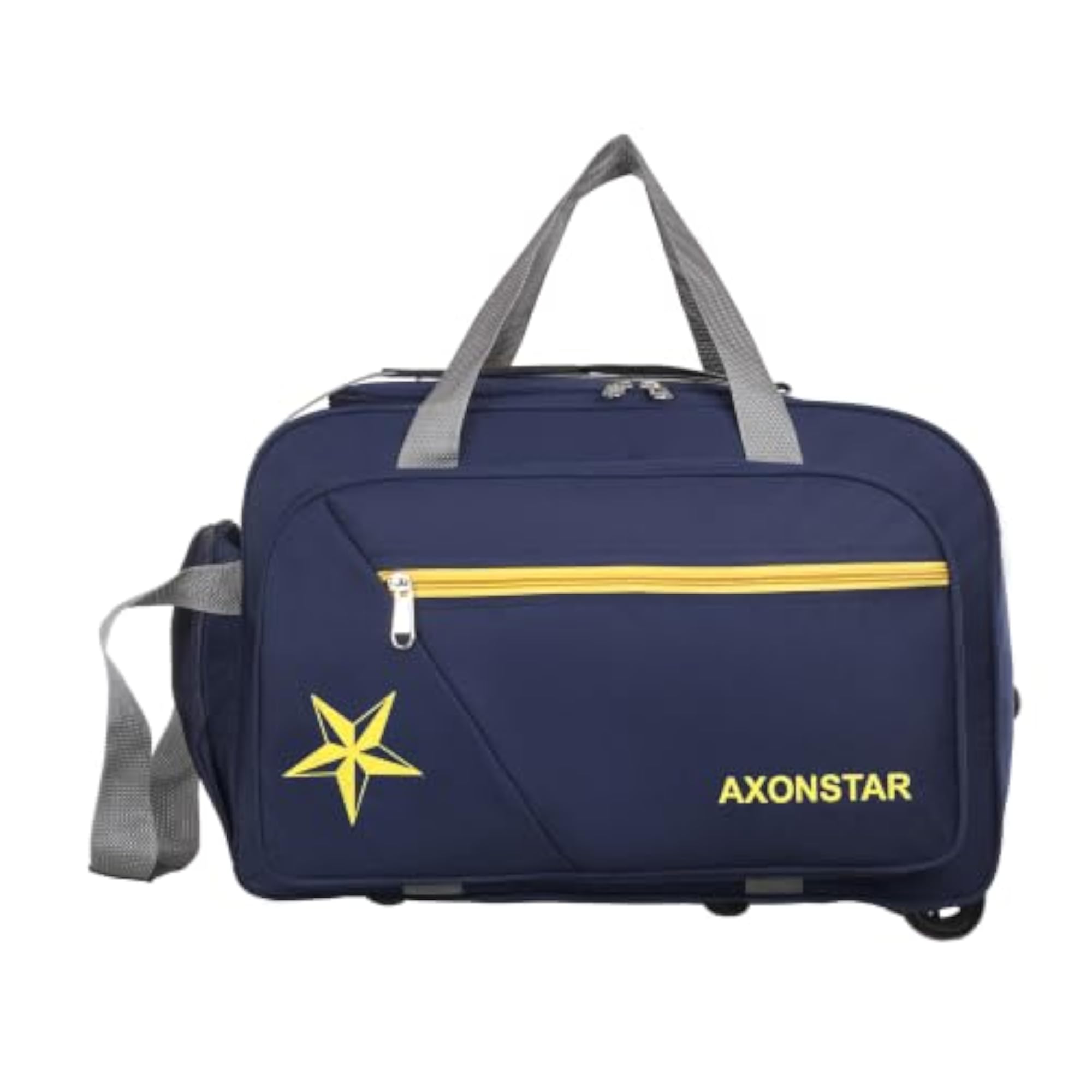 Travel Duffle Bag with Wheels, Rolling Trolley Bag, Unisex Design