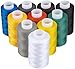 Produktbild PRETEX Nähgarn Set 10 x 1000m - Nähgarn Nähmaschine in 10 Farben - Sewing Thread für Nähmaschinen - Nähmaschinengarn Set für Profis und Zuhause - Nähfaden Garn Set