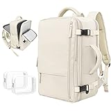 Rinlist Travel Backpack for Men Women, Airline Approved Carry-on Backpack, Anti Theft 15.6 Inch Lapt