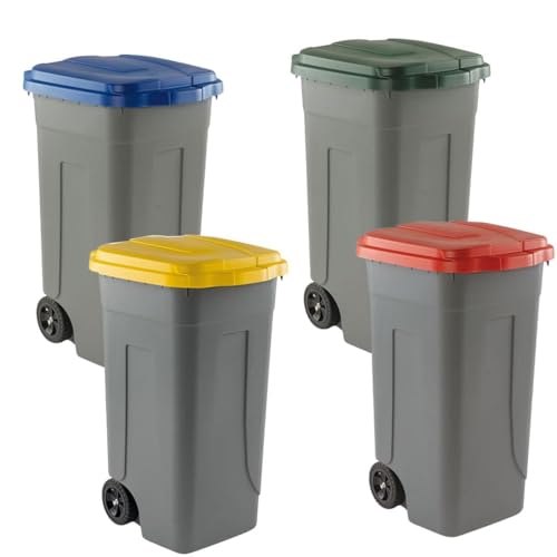 🛒 Ottimizza il tuo spazio con il Bidone Pattumiera da 80 Litri; progettato per gestire grandi quantità di rifiuti senza ingombrare; ideale per giardini, uffici o aree comuni; le ruote antisdrucciolo garantiscono un facile spostamento su qualsiasi superficie