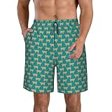 Short homme : léger, respirant, légèrement élastique, tendance et unique, facile à sécher et à laver. Fabriqué en fil de polyester haute densité, il est doux, léger, à séchage rapide, doux pour la peau, ample et très confortable à porter. Taille élastique, facile à enfiler et à enlever, adapté à une large gamme de morphologies.