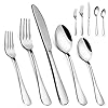 Silverware Set，MASSUGAR 20-Piece Silve...