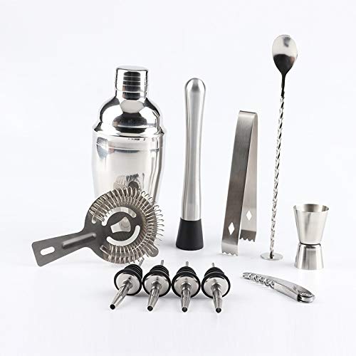 Kit Bartender Coctelera de Acero Inoxidable 12 Piezas miniatura 2