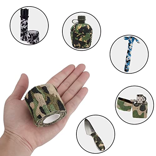Camo Tape, Outdoor Tarnband, Selbstklebende Tarnung Band, Multifunktionales Stealth Camouflage Klebeband, Vliesstoff für… – Bild 6