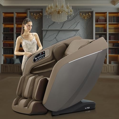 Image of Lixo LI5333 inchIntelligent Wellness inch 4D Massage Chair | AI Body Scanning | 22 Auto Programs | SL Track | Voice Control | Dual Heating | 3-Level Zero Gravity | USB Charging - Brown