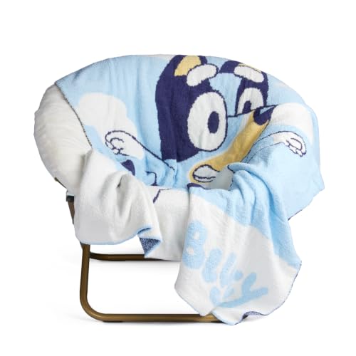Image of Jay Franco Kids Feather Knit Blanket - 50 inch x 60 inch Inch Soft & Cozy Plush Throw for Bedroom & Couch Decor, Official Licensed Product, Multi - Bluey