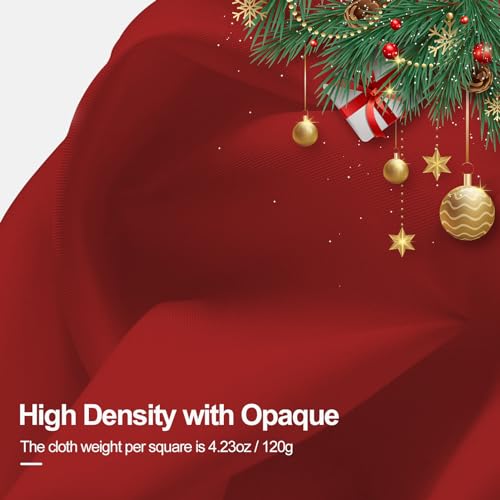 Image of EMART 6x9ft Plain Red Drapes for Photography, Party Background Curtain | Polyester Fabric | Red Screen Sheet for Video Studio, Portrait Photoshoot Parties