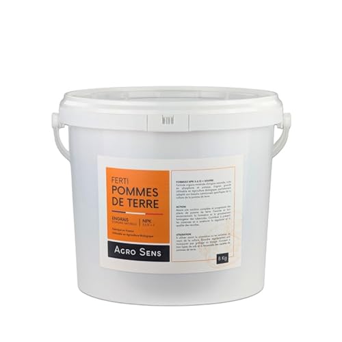 Engrais organique spécial pommes de terre NPK 3-6-12. Seau de 8 kg UAB