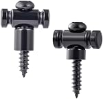 2 PCS Restaurants pour cordes de guitare, Arbres à cordes pour guitare électrique, Restaurers pour chaînes de guitare en métal noir, Guide pour barres de cordes de Roller Accessoires pour guitare de remplacement