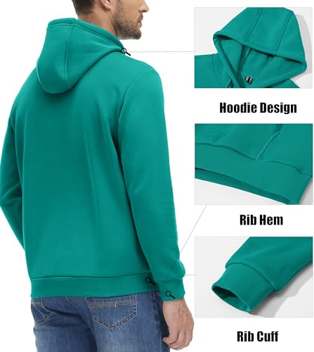 image for MAGCOMSEN Mens Sweatshirt With Kangaroo Pocket Soft Spring Sweatshirts
