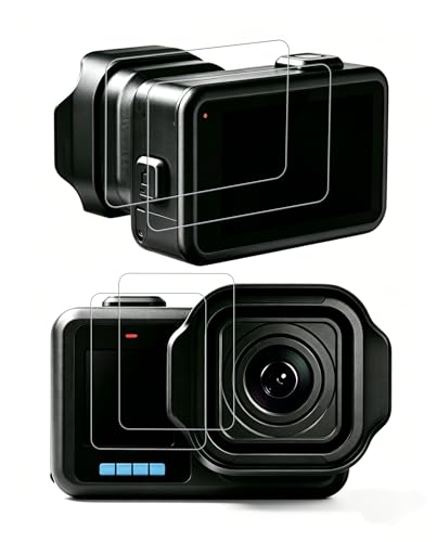 UHFOUWYU [2+2 Pack] for GoPro MISSION 1 Pro Hydrogel Film Screen Protector. Self-Healing Anti-Scratch Bubble Free Easy Installation.