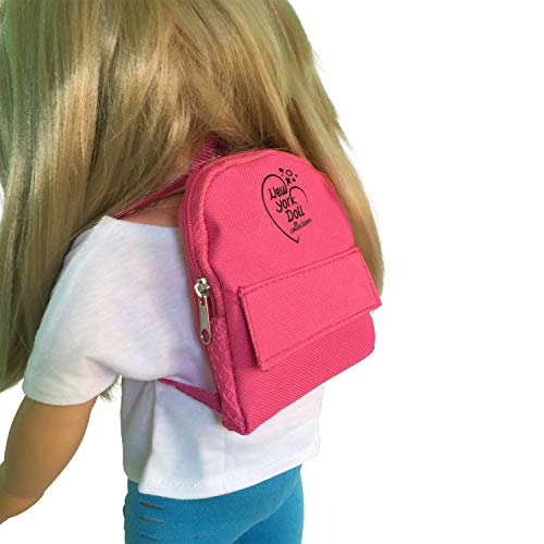 The New York Doll Collection Rosado Mochila Se adapta a 18 pulgadas   46 cm Muñecas