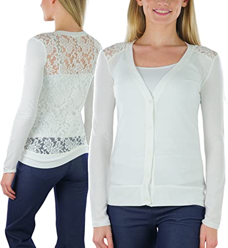 Image of ToBeInStyle Women's Long Sleeve Button Down V-Neck Cardigan