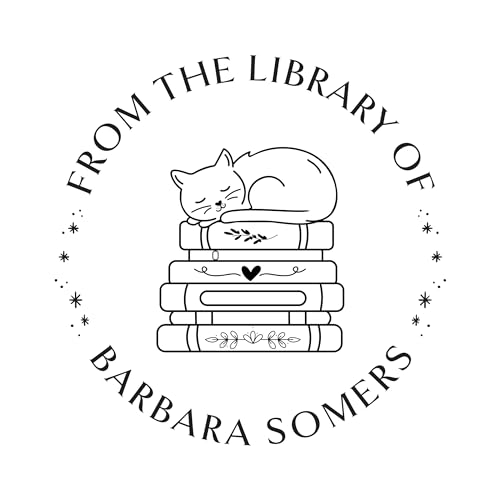 Personalized Cat Book Stamp or Embosser, Custom Round Library Embosser Stamp with Kitten, Teacher Library Book Stamp, Ex Libris Stamp, Gift for Book Lover | Wooden or Self Inking Stamp or Embosser