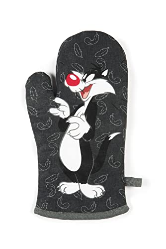 Excelsa Sylvester Tunes Guanto da Forno, Taglia Unica, Fodera 100% Cotone, Imbottitura in Poliestere