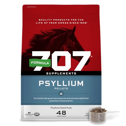 Formula 707 Psyllium Pellets Equine Supplement (12lb Bucket - 48 Day Supply)