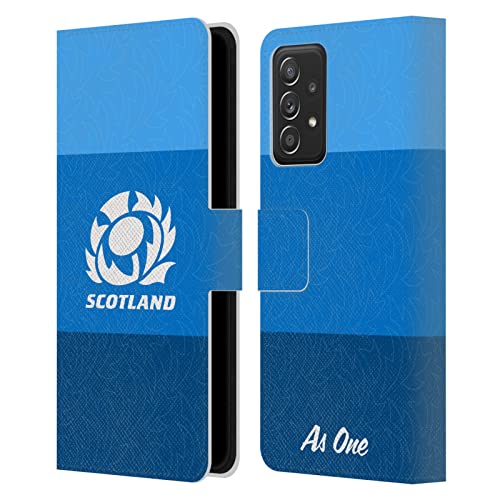 Étui en cuir Scotland Rugby Samsung Galaxy A53 5G protection premium graphisme rayures