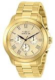 Invicta Men's 21658 Specialty Analog Display Swiss Quartz Gold-Plated Watch