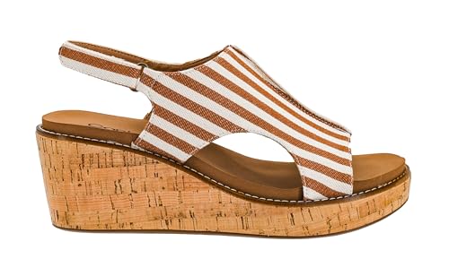 Image of Corkys Footwear Womens Carley Wedges, Featuring Corkys EVA Foam Cushioned Insoles, A 2.5 Inch Heel, Lightweight For All Day Wear, And Hook And Loop Closure