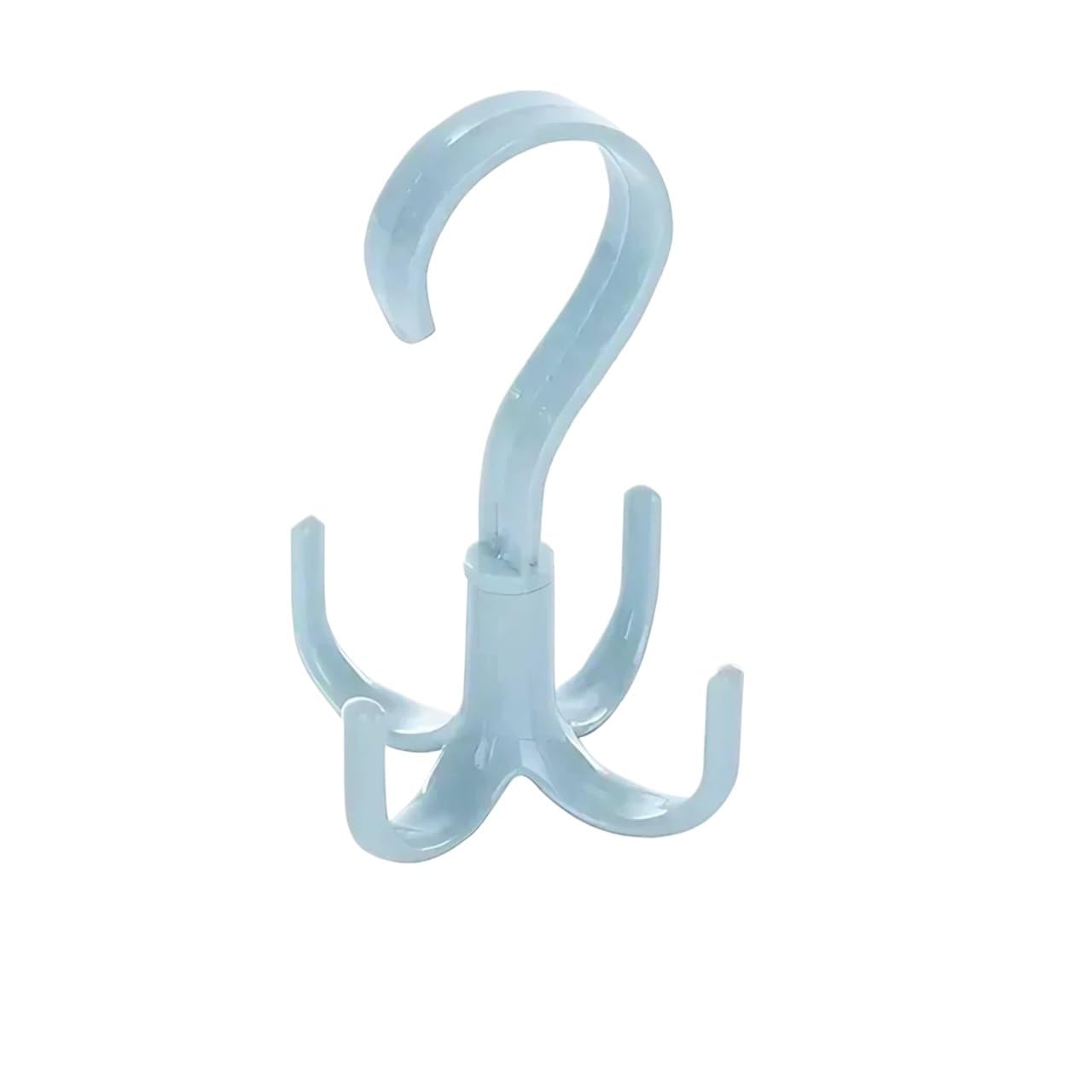 Ilumos 2pcs Multifunctional Rotating Hanger - Space-Saving Clothes Drying Rack For Belts, Scarves, And Accessories(Blue)