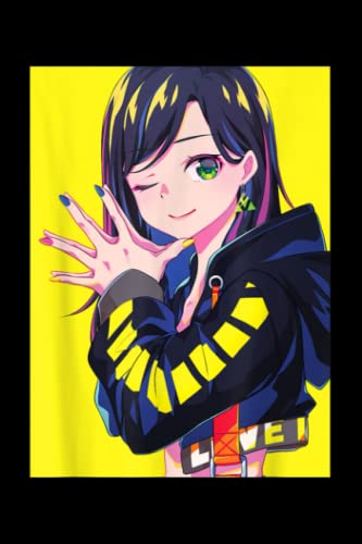 Notebook Retro 80s Vaporwave Anime Girl Aesthetic Japanese Waifu: Budget, Checklist, Diary, Log, Tax, Journal, 6 x 9 inch, 110 Pages image 2