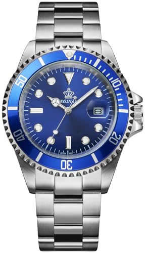 FANMIS Mens Luxury Watches Rotatable Bezel Sapphire Glass Luminous Hand Quartz Silver Tone Stainless Steel Watch product thumbnail 11