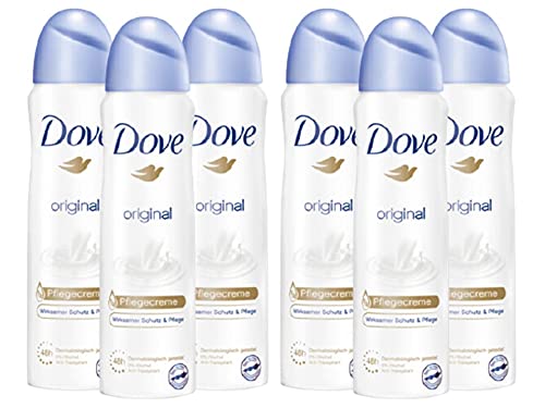 Dove 6x Deospray Antitranspirant Original 0% Alkohol 150 ml