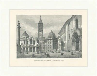  Kunstdruck Santa Maria Maggiore Sant Antonio Abate Italia Roma E 21747