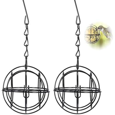 BRITECO Metal Bird Feeders with Hooks Cover