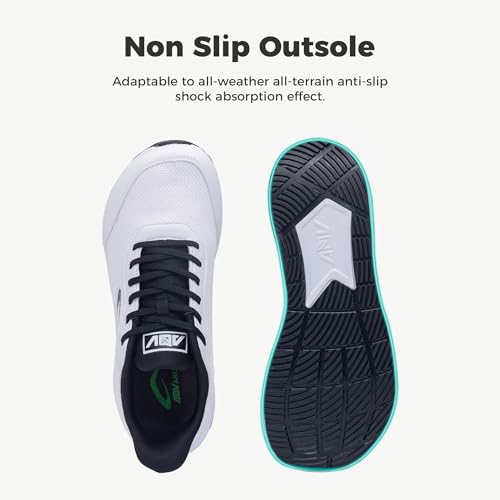 Image of IIV Mens Walking Shoes with Arch Support Wide Toe Box Tennis Sneakers Plantar Fasciitis Running Shoes