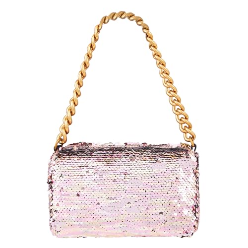 Montana West Sequin Purse Bling Sparkly Bag Evening Party Bag Clutch Handbag Purple Crossbody Purse for Women MWC-263PP