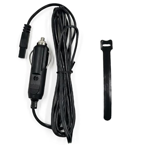 Image of 12V DC 2m Car Charger Extension Cable for Cool Box /Mini Fridge, 2 Pin Plug Replacement Power Cord, for Portable Equipment Power Supply Cable (with Storage Buckle)