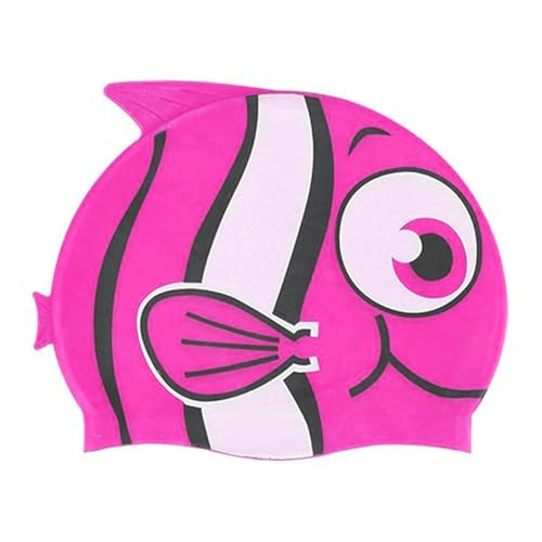 kina - Gorro de Natación Infantil, para Piscina, Silicona, Hipoalergénico, Elástico y Suave al Tacto para Cabello Corto y Largo